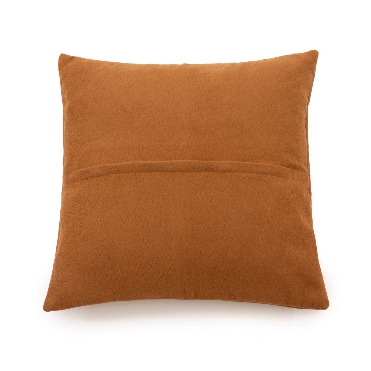 Four Panel Leather Kussenhoes Camel 40x40